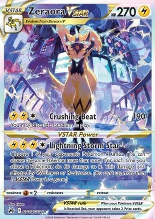 Pokemon Zeraora VSTAR  (CRZ GG43)