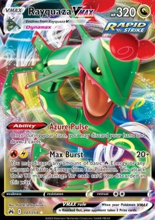 Pokemon Rayquaza VMAX  (CRZ 101)