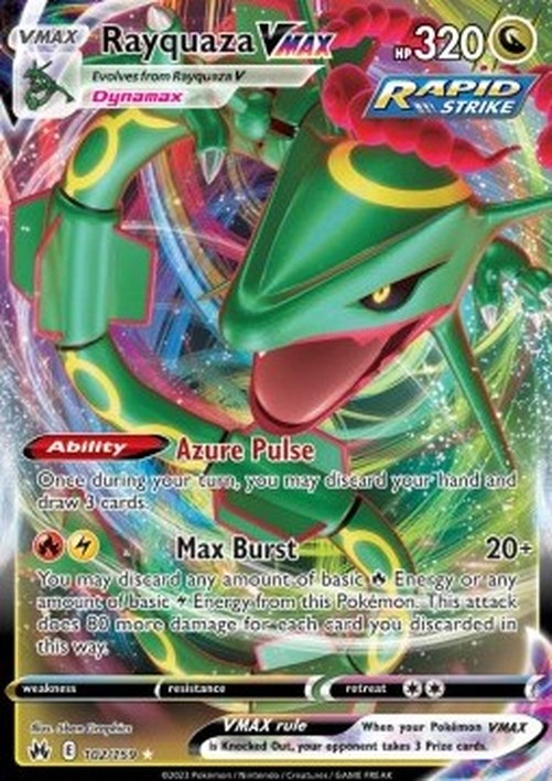 Pokemon Rayquaza VMAX  (CRZ 102)
