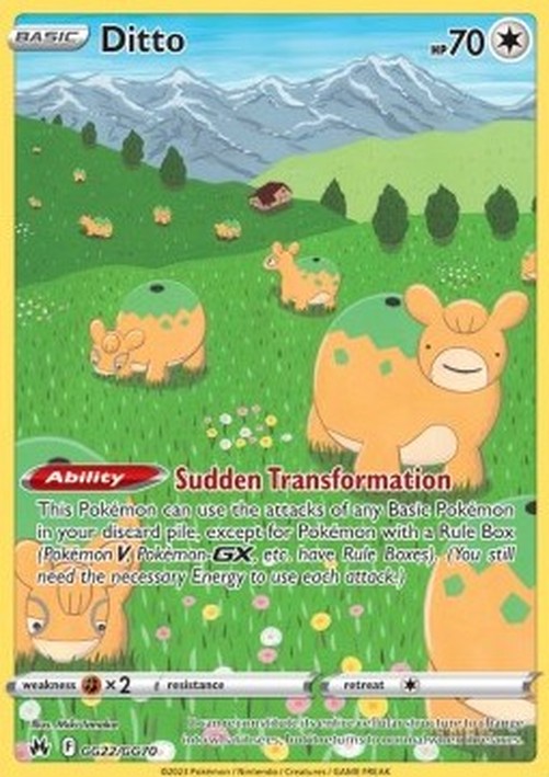 Pokemon Ditto  (CRZ GG22)