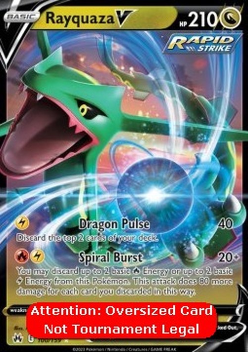Pokemon Rayquaza V (CRZ 100)