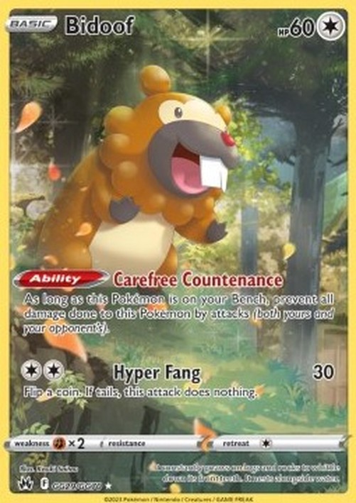 Pokemon Bidoof (CRZ GG29)