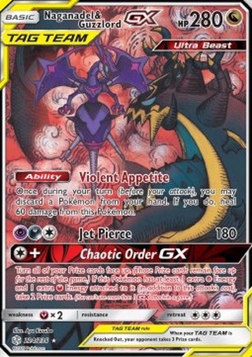 Pokemon Naganadel & Guzzlord GX (CEC 224)