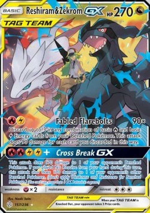 Pokemon Reshiram & Zekrom GX  (CEC 157)