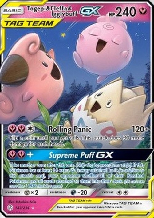 Pokemon Togepi & Cleffa & Igglybuff GX  (CEC 143)