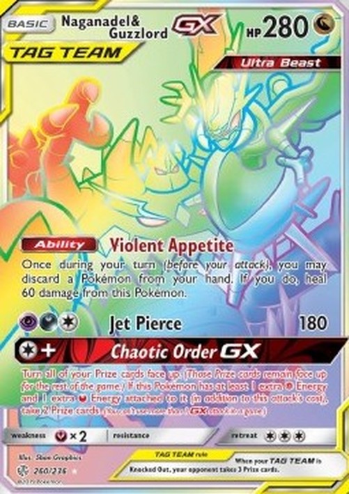 Pokemon Naganadel & Guzzlord GX  (CEC 260)