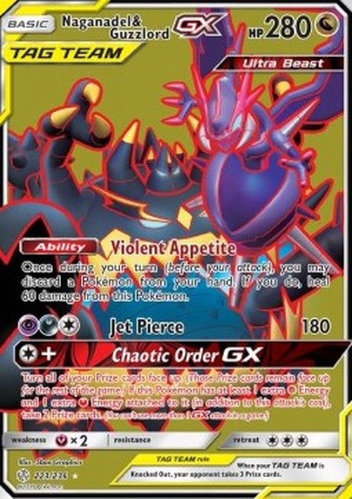 Pokemon Naganadel & Guzzlord GX  (CEC 223)