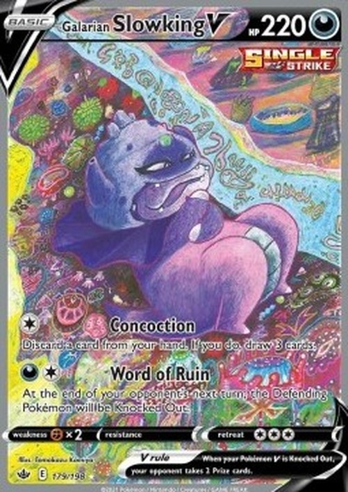 Pokemon Galarian Slowking V  (CRE 179)
