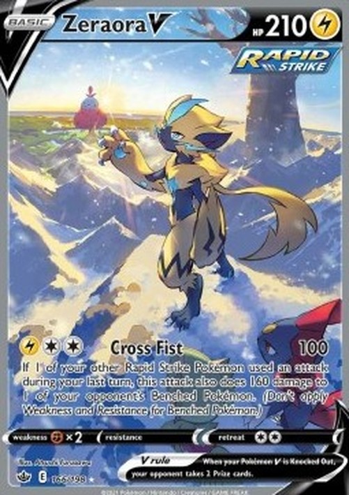 Pokemon Zeraora V (CRE 166)
