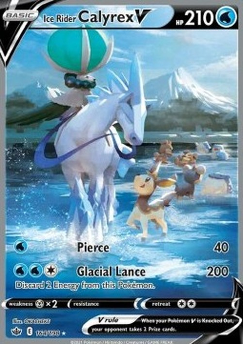 Pokemon Ice Rider Calyrex V  (CRE 164)