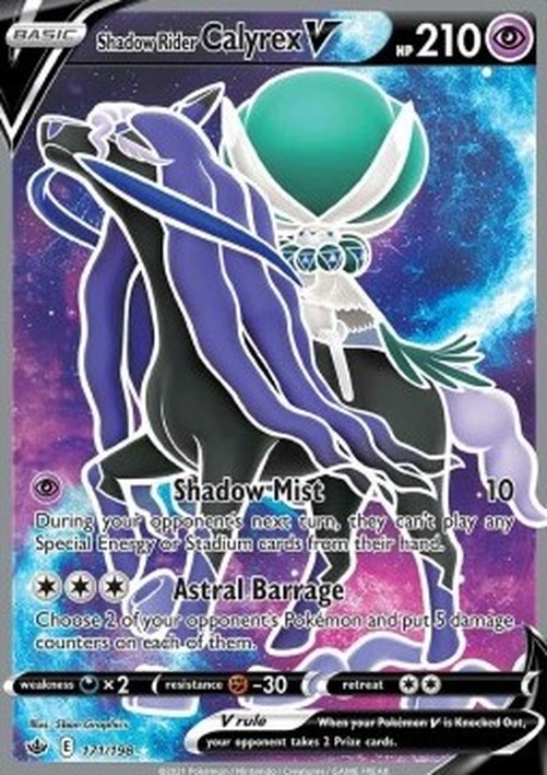 Pokemon Shadow Rider Calyrex V (CRE 171)