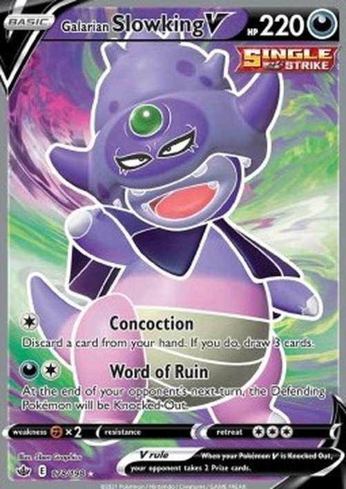 Pokemon Galarian Slowking V  (CRE 178)