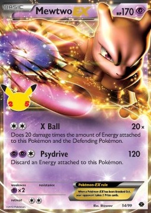 Pokemon Mewtwo EX  (CEL NXD 54)