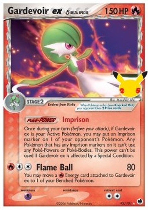 Pokemon Gardevoir ex δ Delta Species (CEL DF 93)