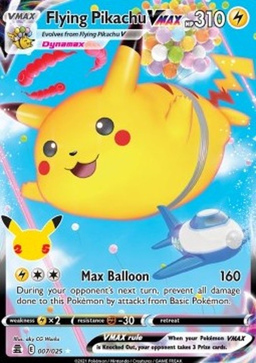 Pokemon Flying Pikachu VMAX  (CEL 007)