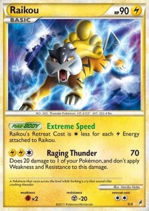 Pokemon Raikou  (CL SL9)