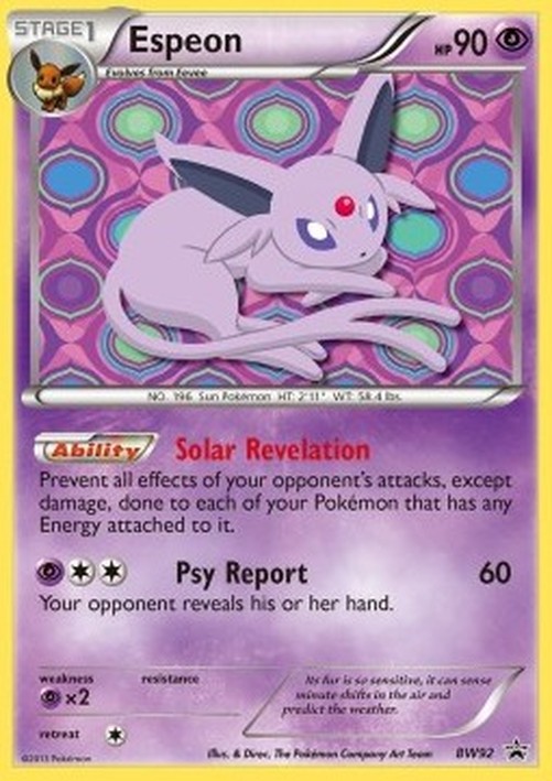 Pokemon Espeon  (BW 92)