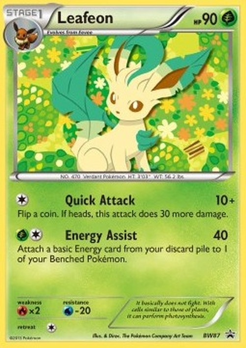 Pokemon Leafeon  (BW 87)