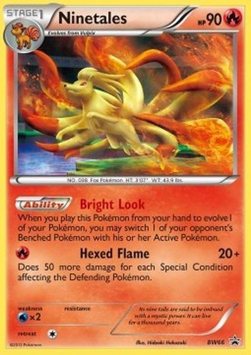 Pokemon Ninetales  (BW 66)