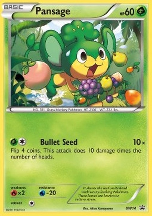 Pokemon Pansage (BW 14)