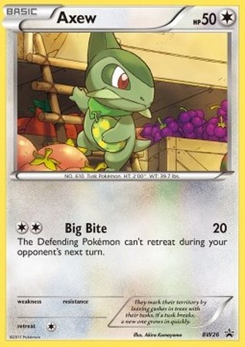 Pokemon Axew  (BW 26)
