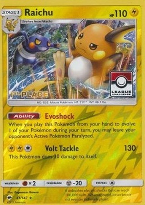 Pokemon Raichu  (BUS 41)
