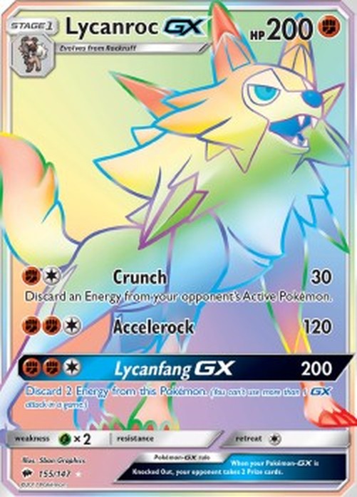 Pokemon Lycanroc GX (BUS 155)