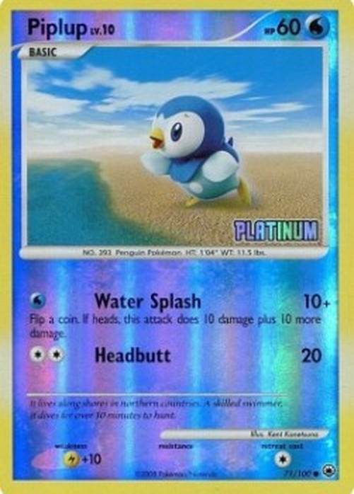 Pokemon Piplup Lv.10  (BKPPR MD 71)