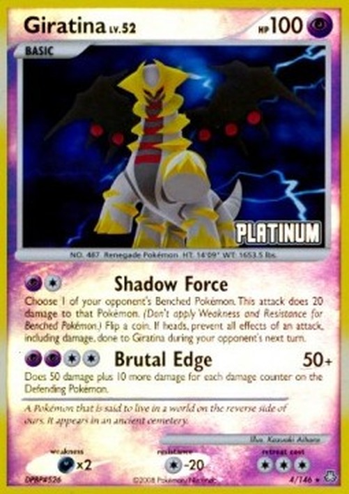 Pokemon Giratina Lv.52 (BKPPR LA 4)