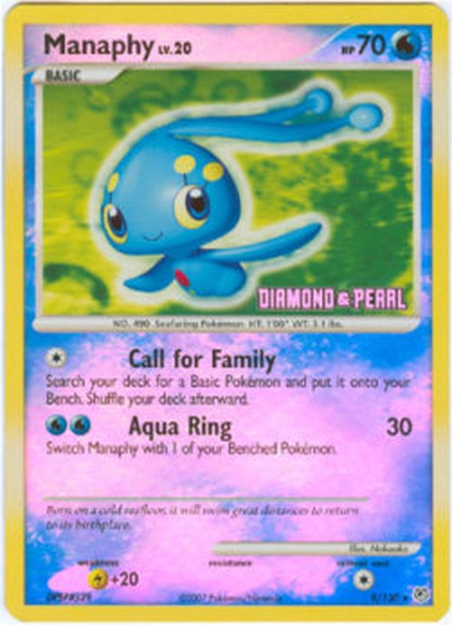Pokemon Manaphy Lv.20  (BKPR DP 9)