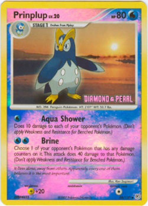 Pokemon Prinplup Lv.20  (BKPR DP 58)