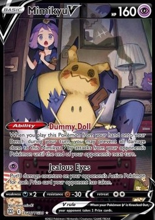 Pokemon Mimikyu V (BRS TG16)