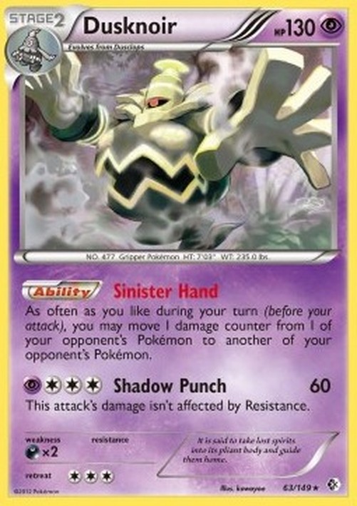 Pokemon Dusknoir  (BCR 63)