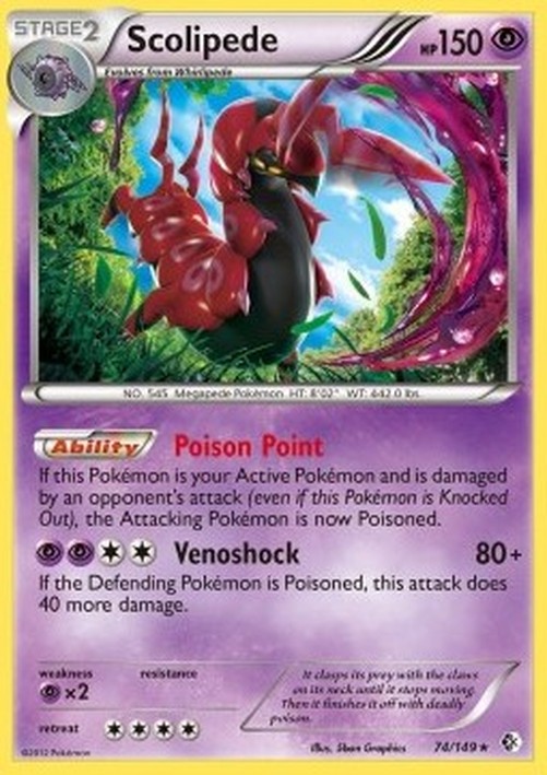 Pokemon Scolipede (BCR 74)