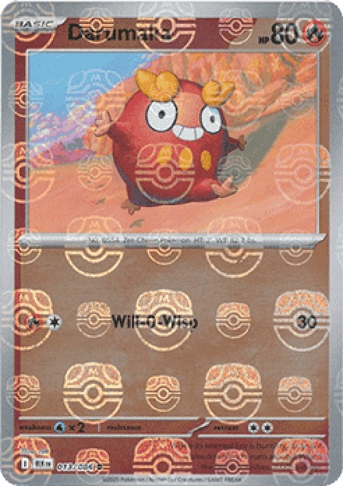 Pokemon Darumaka (xBLK 013)