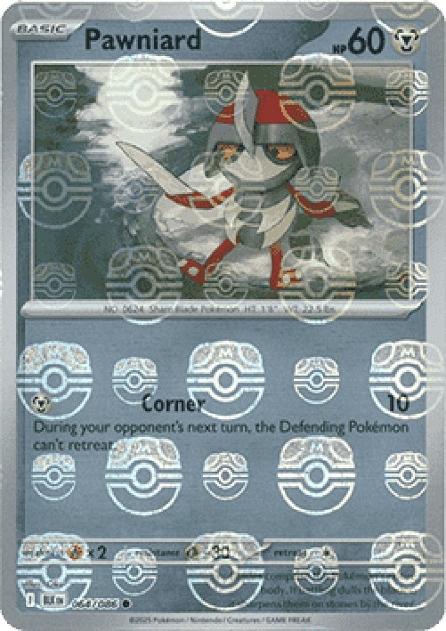 Pokemon Pawniard  (xBLK 064)