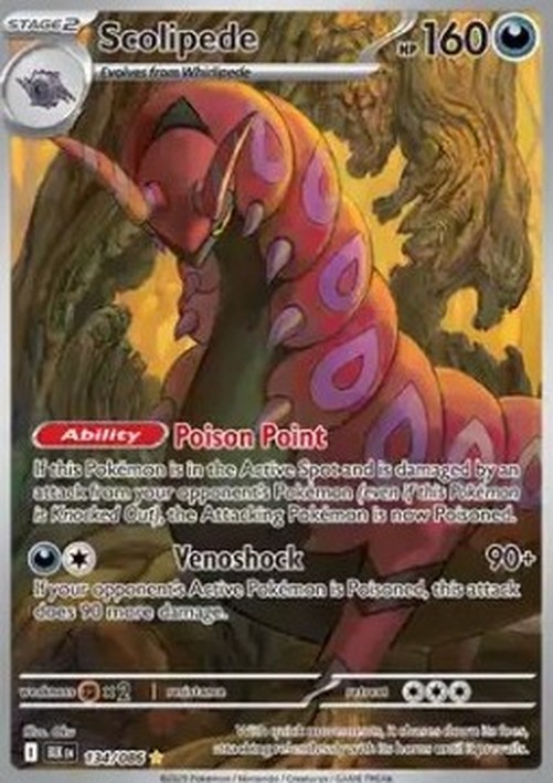 Pokemon Scolipede  (BLK 134)