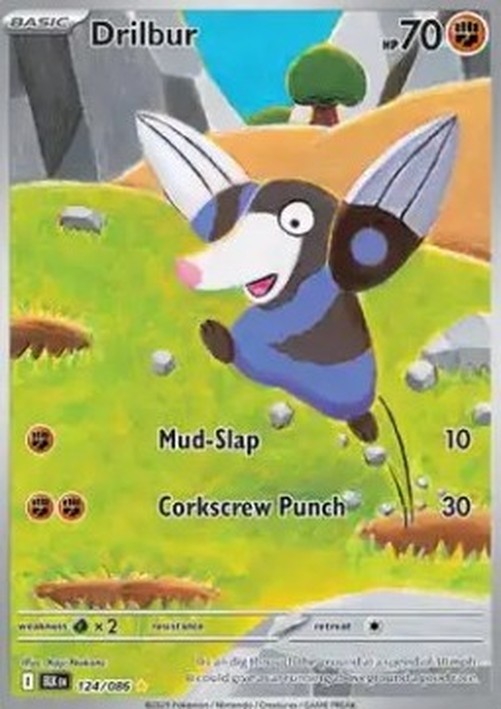 Pokemon Drilbur  (BLK 124)