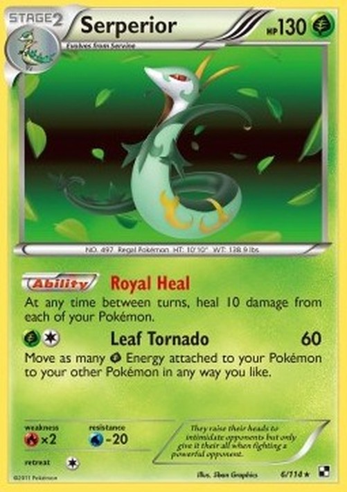 Pokemon Serperior  (BLW 6)