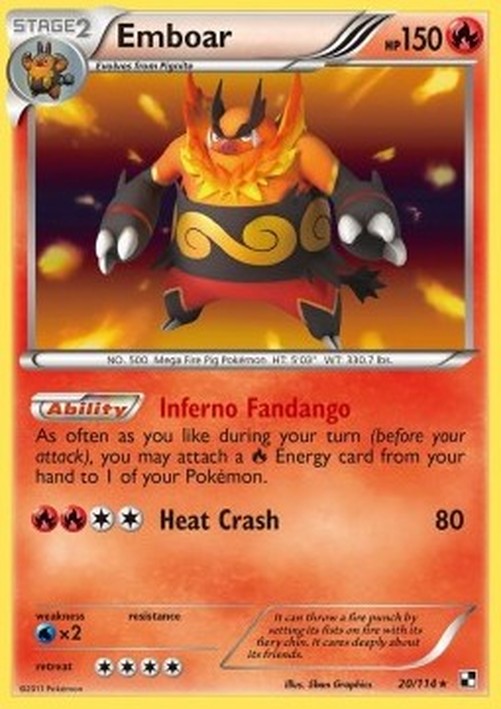 Pokemon Emboar (BLW 20)