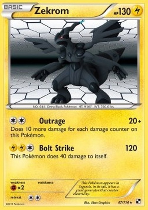 Pokemon Zekrom (BLW 47)