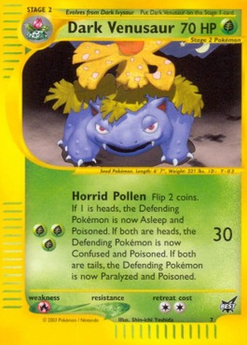 Pokemon Dark Venusaur (BEST 7)
