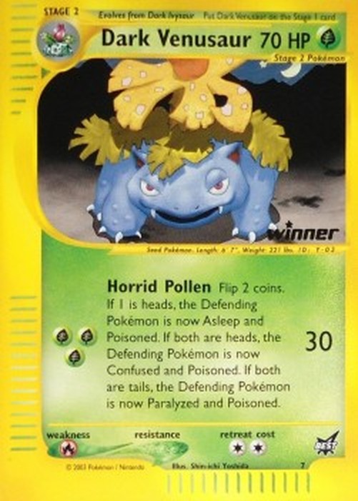 Pokemon Dark Venusaur  (BEST 7)