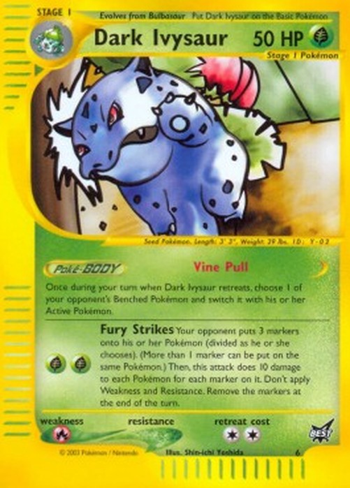 Pokemon Dark Ivysaur  (BEST 6)