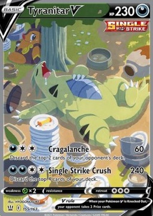 Pokemon Tyranitar V  (BST 155)