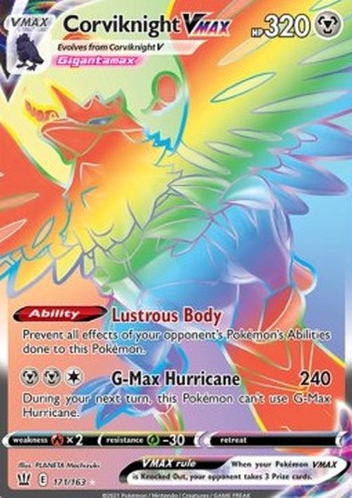 Pokemon Corviknight VMAX  (BST 171)
