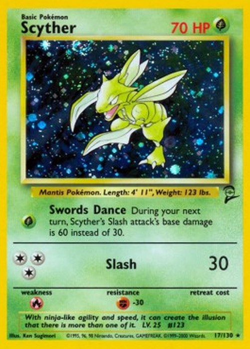 Pokemon Scyther  (B2 17)