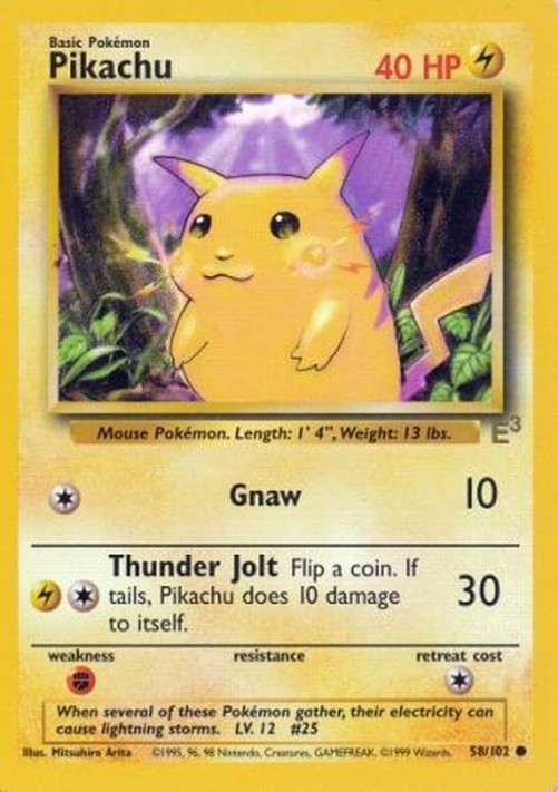 Pokemon Pikachu (BS 58)