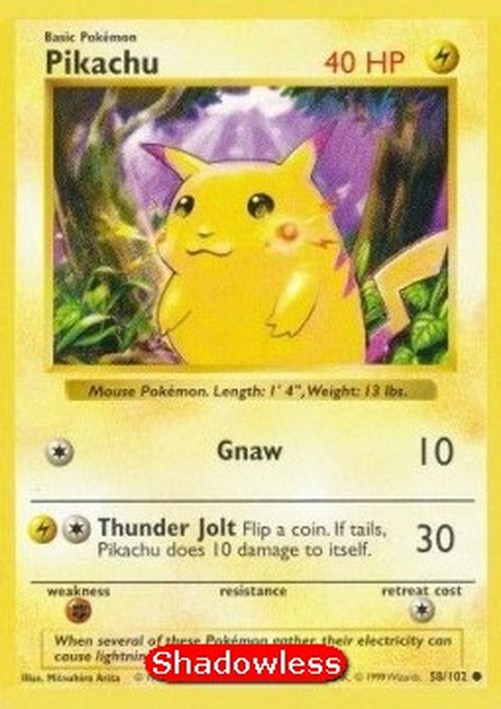 Pokemon Pikachu  (BS 58)