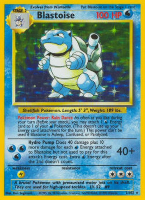 Pokemon Blastoise (BS 2)
